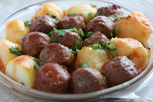 meatballs with potato