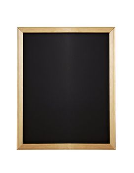 blackboard with wooden frame and are colored white pastel