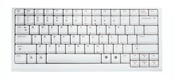 Keyboard isolated on white