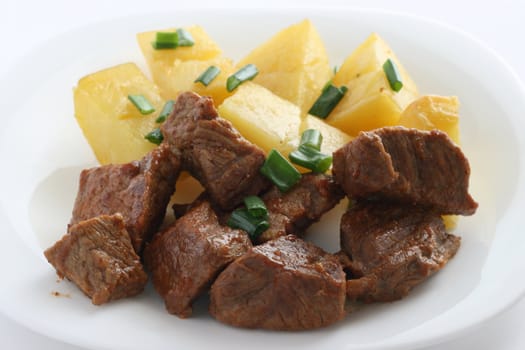 meat with potato