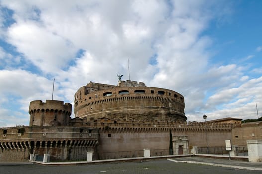 Details of Castel Santa'angelo in Rome