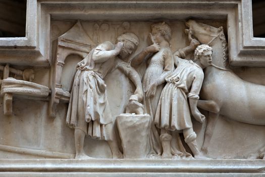 Florence - architectural detail from the church of Orsanmichele