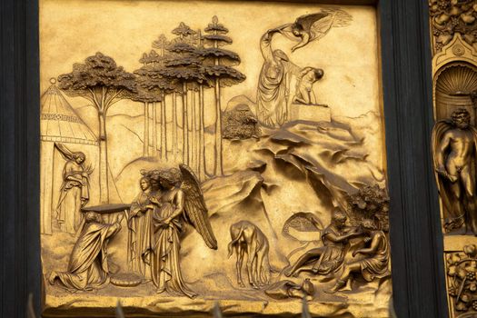 Florence - Baptistery , Panel of the Door of Paradise - Abraham and Isaac