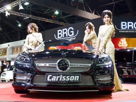 NONTABURI,THAILAND-DECEMBER,3: Carsson(BRG) on display at the Thailand International Motor Expo Show,DECEMBER 3,2011 in Nontaburi, Thailand