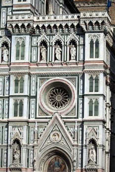 Florence-the facade of the Cathedral of Santa Maria del Fiore