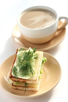 toast with a cup of coffee