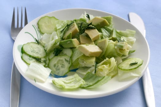 salad with avocado