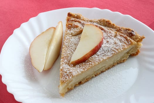 pear pie on a plate