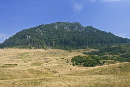 The summit on Gutin Mountain,Maramures,Romania.