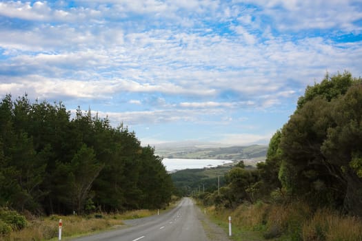 Road Lake landscape