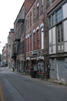 A back alley in a southern city