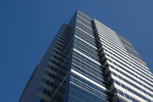 Looking up at a tall building in Portland Oregon