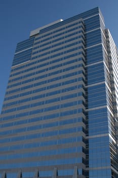 Looking up at a tall building in Portland Oregon