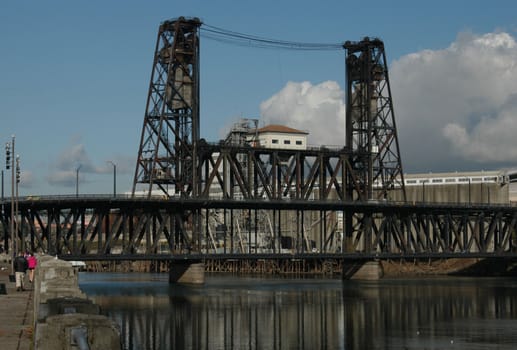 An old draw bridge in Portland Oregon