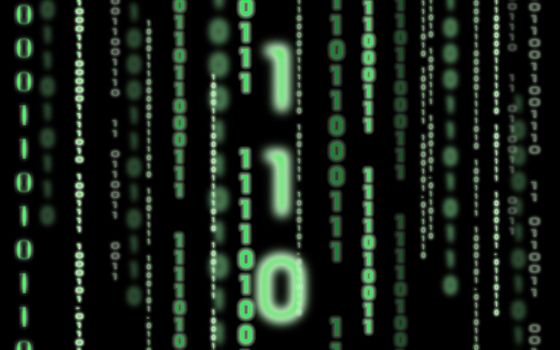 Abstract background of binary code