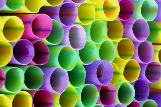 Many straws in isolated picture.