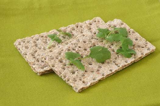 crackers with parsley