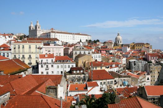 view on city Lisbon