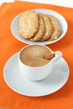 coffee with cookies
