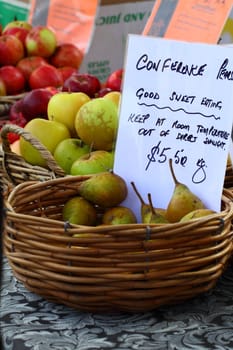 Fresh frits on Salamanca Market , Tasmania, Australia. 