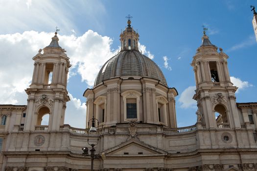 Sant'Agnese in Agone at Piazza Navona in Rome, Italy 