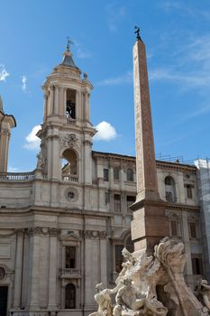 Sant'Agnese in Agone at Piazza Navona in Rome, Italy 