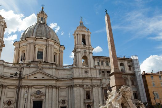 Sant'Agnese in Agone at Piazza Navona in Rome, Italy 