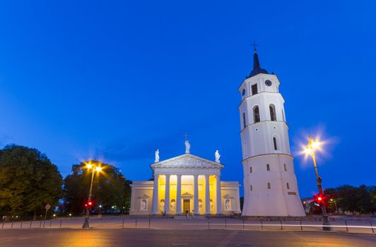 Cathedral Square in Vilnius, Lithuania