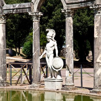 Villa Adriana in Tivoli - Italy. Example of classic beauty in a roman villa.