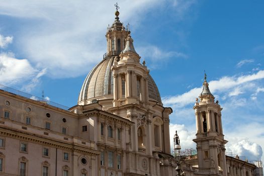 Sant'Agnese in Agone at Piazza Navona in Rome, Italy 