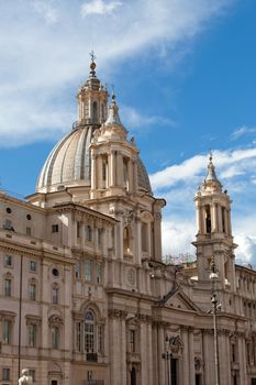 Sant'Agnese in Agone at Piazza Navona in Rome, Italy 