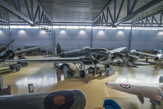 heinkel he 111 was a medium heavy bomber produced by heinkel flugzeugwerke, which was developed in 1933, the pictures are shot in march 2013 by norwegian armed forces aircraft collection which is a military aviation museum located at gardermoen, north of oslo, norway.