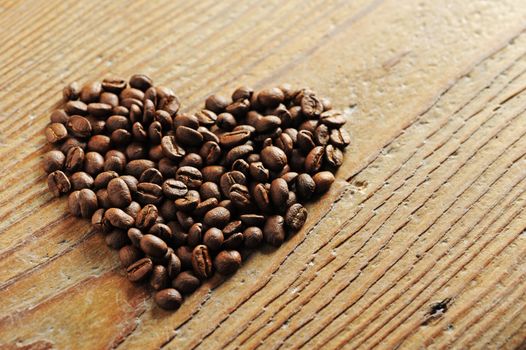 Symbol of Love, coffee beans