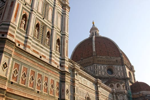 The Basilica di Santa Maria del Fiore (Duomo) in Florence, Italy.  It's construction was completed in 1436.
