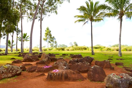 These smooth stones are where Hawaiian royalty kings and queens have been born for centuries. This historical native site is very special religiously and for heritage of the Polynesian culture.