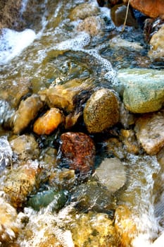 Rocks and water