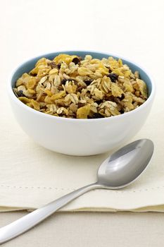 delicious and healthy granola or muesli, with lots of dry fruits, nuts and grains.