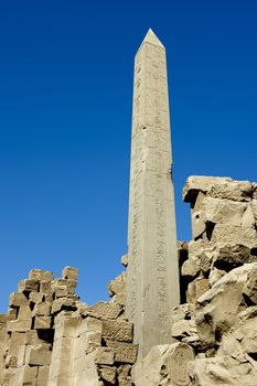 obelisk in Karnak temple in Luxor,Egypt