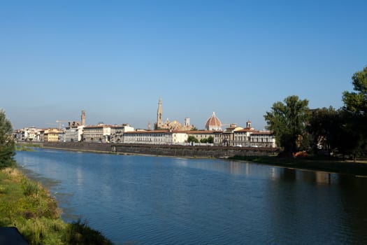 Florence - buildings along the Arno River