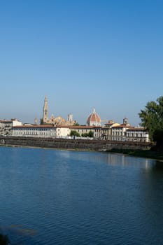 Florence - buildings along the Arno River