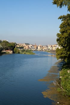 Florence - buildings along the Arno River