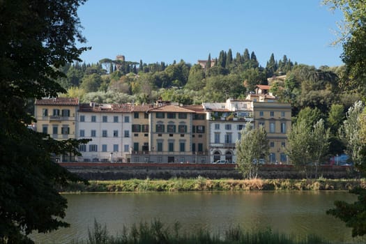 Florence - buildings along the Arno River