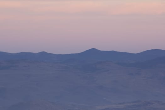 Mountain range and sky at dusk. excelletn for copyspace or backdrops.