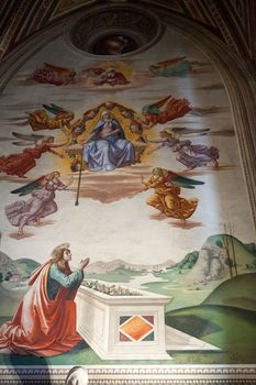 Florence -  Santa Croce: Frescoes in the Baroncelli Chapel