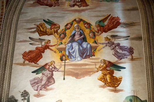Florence -  Santa Croce: Frescoes in the Baroncelli Chapel