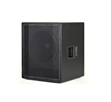 Black Loud Speaker Isolated on White background