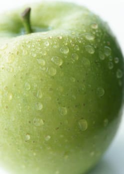 fresh green apple  isolated on a white