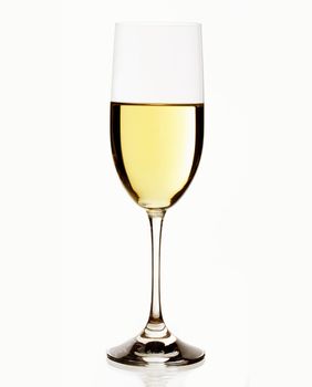 White wine in glass