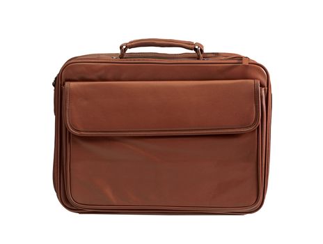 Leather brown briefcase