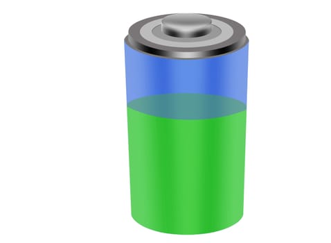 The battery on a white background it is isolated